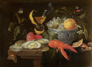 Stilleven met Fruit en Schelpdieren, 1653